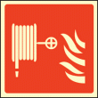 Fire hose symbol sign