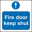 Fire door keep shut sign