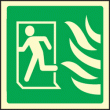 Running man symbol left HTM sign