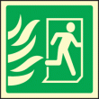 Running man symbol right HTM sign