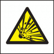 Explosive symbol sign