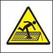 Fragile roof symbol sign