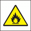 Flammable symbol sign