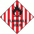 Flammable solid sign