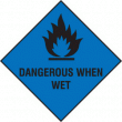 Dangerous when wet sign