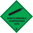 Non Flammable compressed gas 2 sign