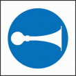 Sound horn symbol sign