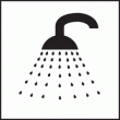 Shower symbol sign