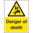 Danger of death sign