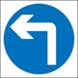 Turn left sign