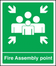 Fire assembly point sign