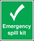 Emergency spill kit sign