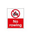 No rowing sign