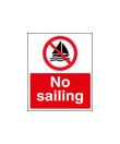 No sailing sign