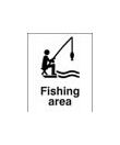 Fishing area sign