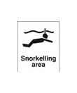 Snorkelling area sign