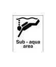 Sub aqua area sign