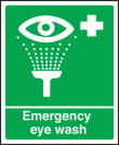 Emergency eye wash sign