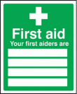 Your first aiders are sign