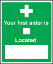 Your first aider is sign