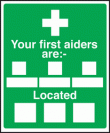 Your first aiders are sign