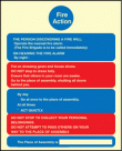 Fire action residential care homes sign