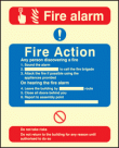 Fire action/call point sign