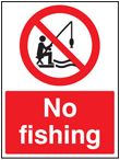 No fishing sign