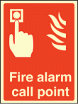 Fire alarm call point sign