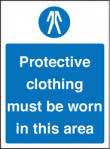 Protective clothing must be worn in area sign