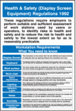 Display screen equipmentment regulations poster 58115