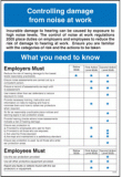 Controlling damage from noise at work poster 58116