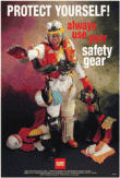 Protect yourself always use safety gear poster 58998