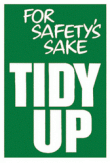 Safety tidy up poster 59802