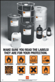 Safety learn the labels poster 59811