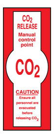 Co2 release sign