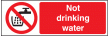 Not drinking water sign