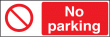 No parking sign