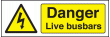 Danger live busbars sign