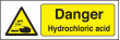 Hydrochloric acid sign