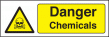 Danger chemicals sign