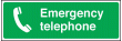Emergency telephone sign