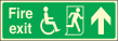 Disabled fire exit sign