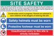 Site Safety H&S act sign