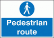 Pedestrian route sign