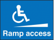 Ramp access sign