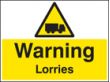 Warning lorries sign