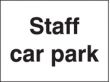 Staff Car Park sign