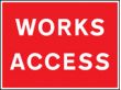 Works access sign