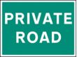 Private road sign